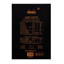 Load image into Gallery viewer, Rhodia Pad No18 A4 Grid Black
