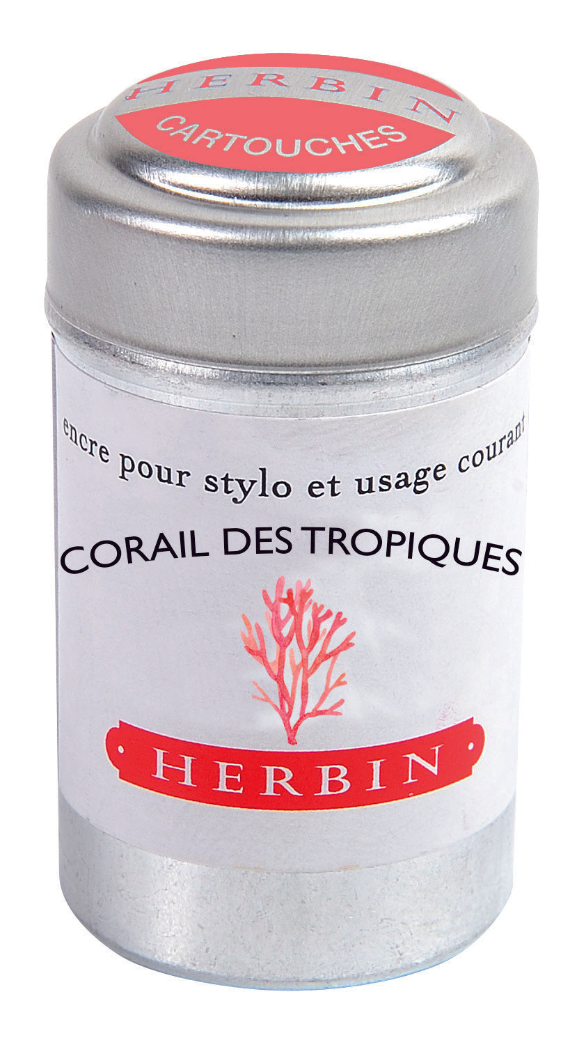 J. Herbin Ink Cartridges, Box of 6