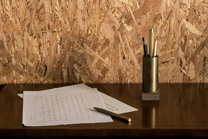YSTUDIO Classic Reflect Pen Container Brass