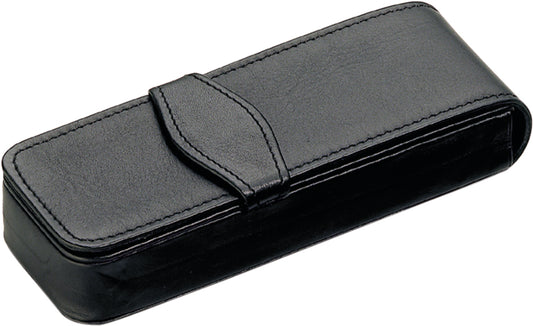 Diplomat Leather Pen Case Black 3 Pens