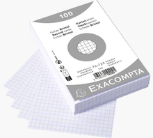 Load image into Gallery viewer, Exacompta Bristol Cards 200G Grid 75x125
