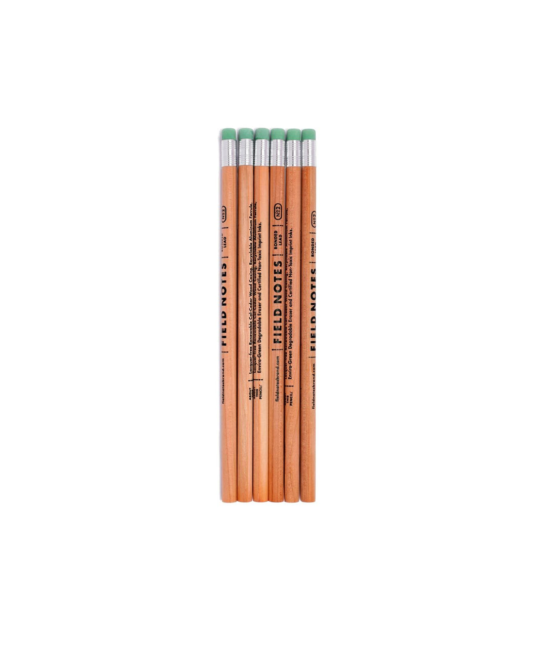 Field Notes No2 Woodgrain Pencil 6-pack