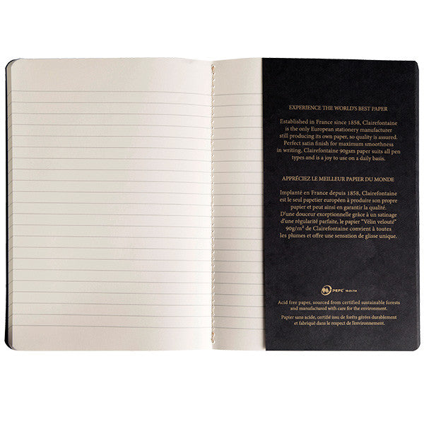 Clairefontaine Flying Spirit Notebook A5 Lined Black