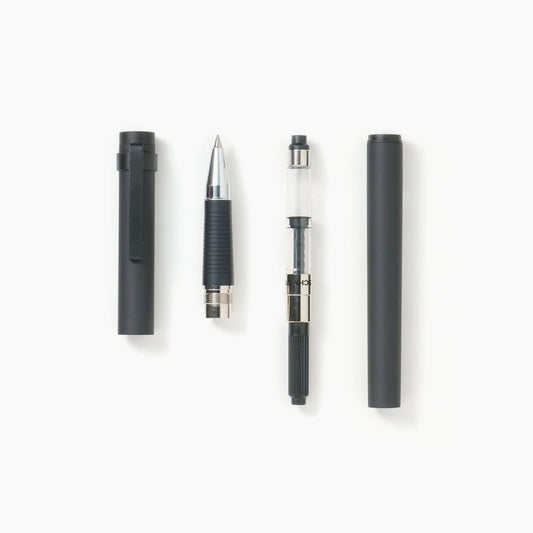 Kakimori Ink Roller Pen Aluminum Black
