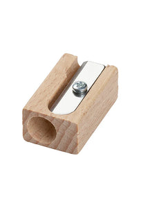 M+R wooden sharpener, single block design, beech wood