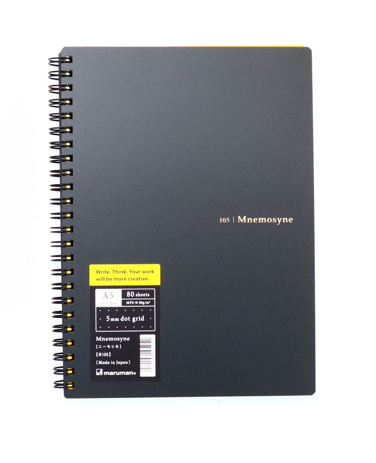 Mnemosyne A5 Notebook, 5 mm dotted, (138 mm x 210 mm / 5.83 inch x 8.27 inch) [N105]