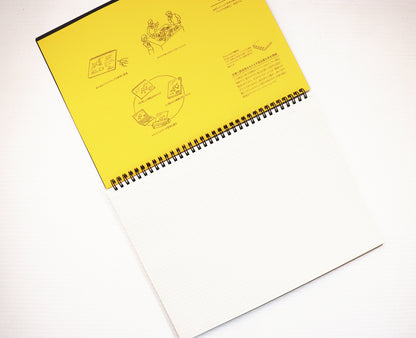 Mnemosyne A4+ Notepad 5 mm grid (297 mm x 210 mm / 11.69 inch x 8.66 inch) [N180]