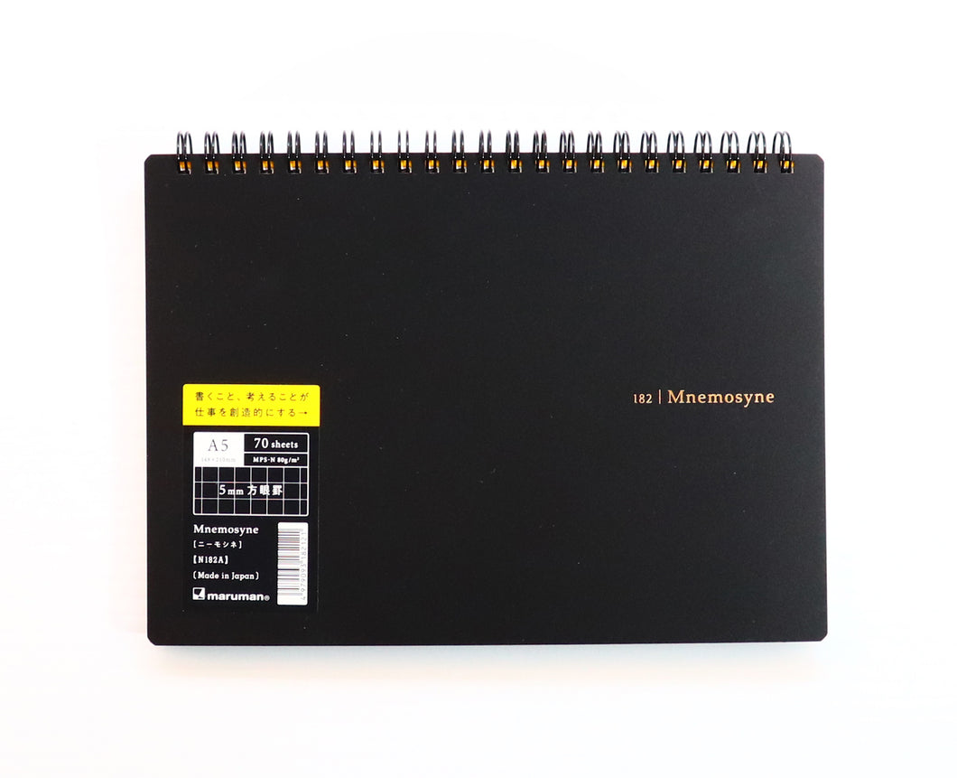 Mnemosyne A5 Notepad 5 mm grid (210 mm x 138 mm / 8.27 inch x 5.83 inch) [N182]