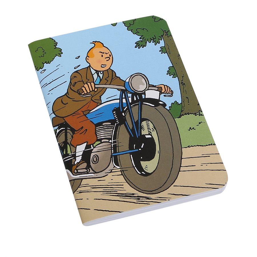 Tintin Notebook Small Lined Tintin Motorcycle