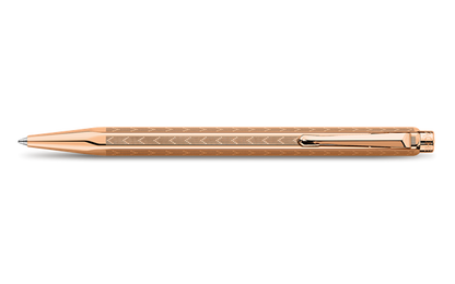 Caran D’Ache Ecridor Ballpoint Chevron Rose Gilded