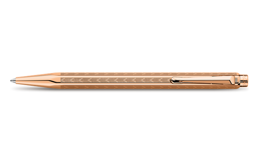 Caran D’Ache Ecridor Ballpoint Chevron Rose Gilded