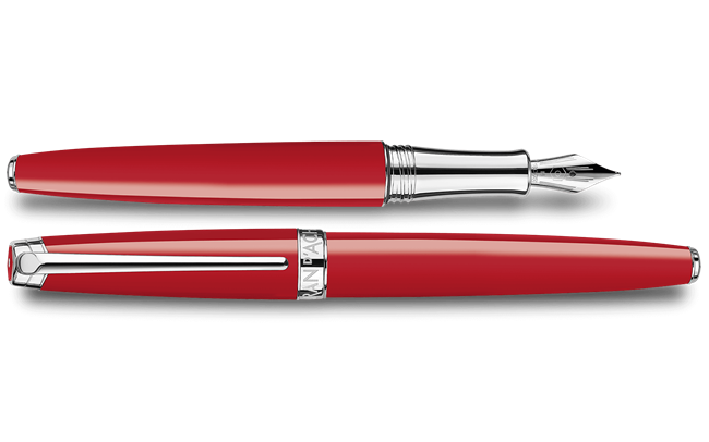 Caran D’Ache Leman Red Fountain Pen M