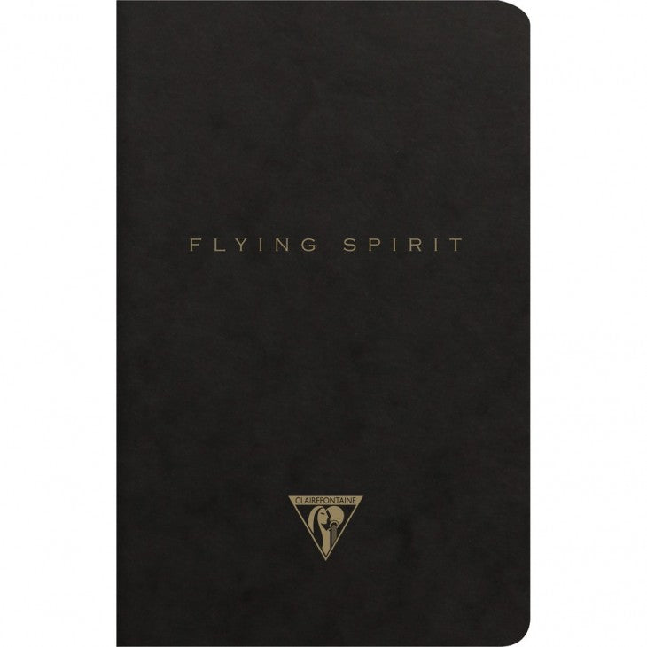 Clairefontaine Flying Spirit Clothbound Notebook A5 Lined Black