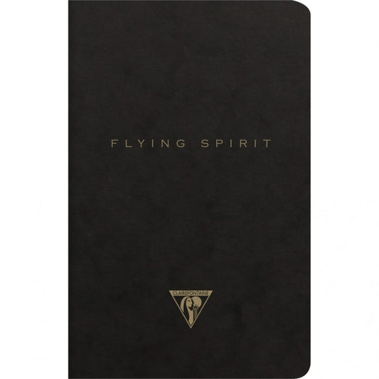 Clairefontaine Flying Spirit Clothbound Notebook A5 Lined Black
