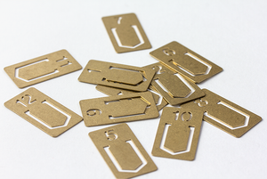 TRC Brass Number Clips 12