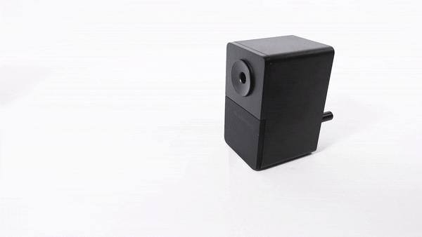 Blackwing Desktop Matte black metal Sharpener w/automatic sharpening brake.