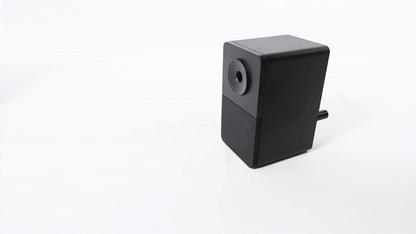 Blackwing Desktop Matte black metal Sharpener w/automatic sharpening brake.