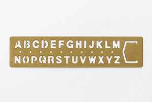 TRC Brass Products Template Alphabet