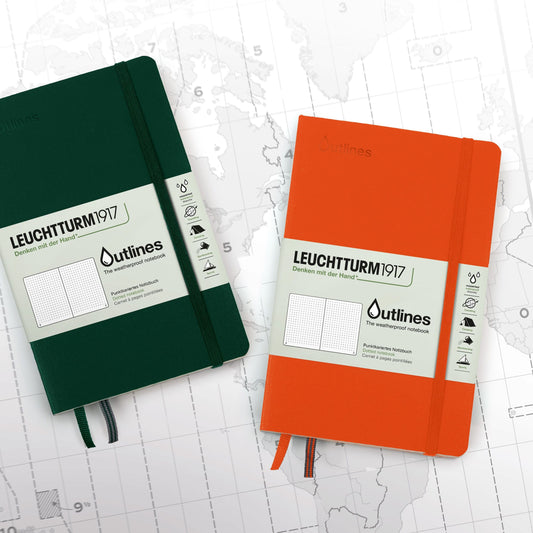 Leuchtturm Outlines Notebook, nautical chart paper, dotted