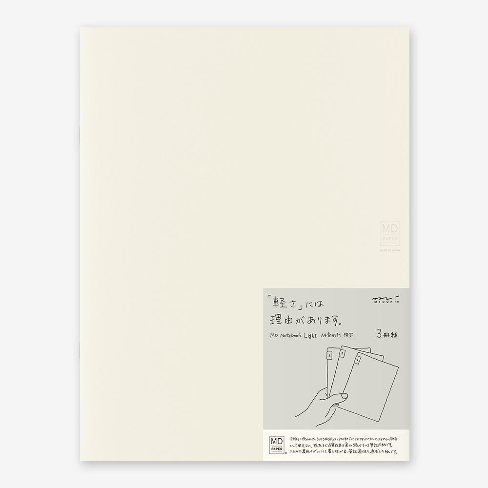 Midori MD Notebook Light 3-pack A4 Variant W210 x H275