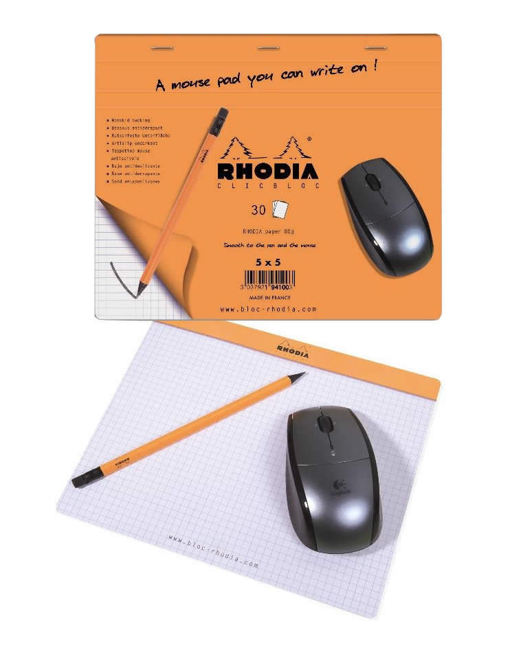 Rhodia Pad Clic Bloc Mouse Orange