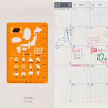 Load image into Gallery viewer, Hobonichi Stencil Travel
