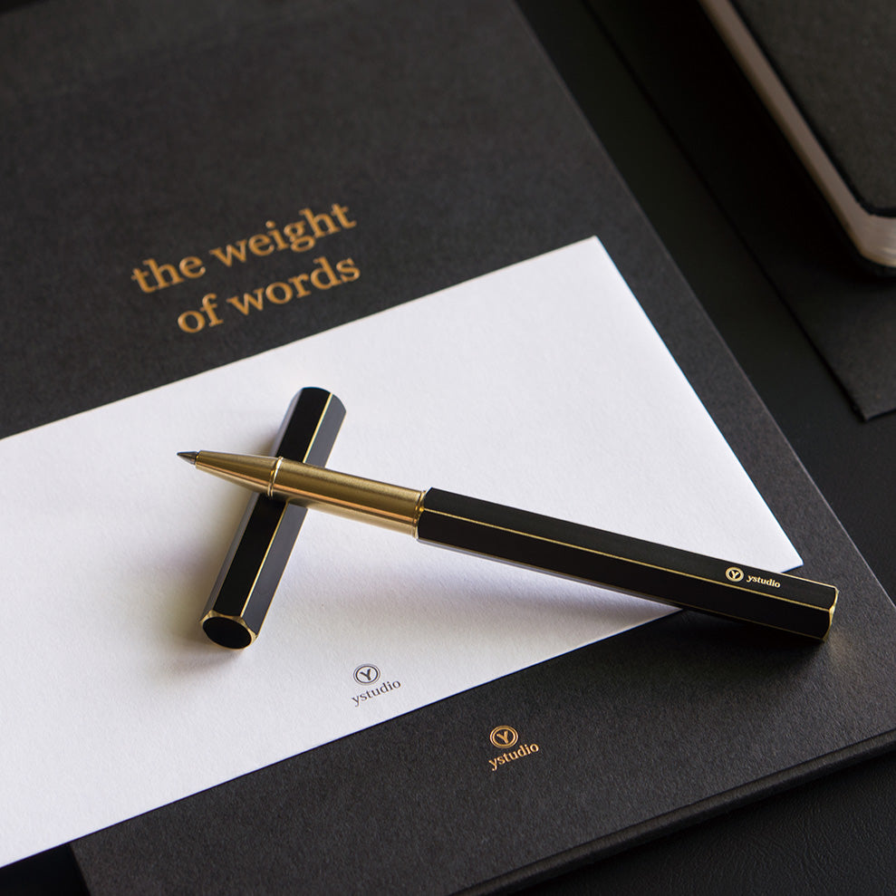 YSTUDIO Classic Revolve Rollerball Pen Black