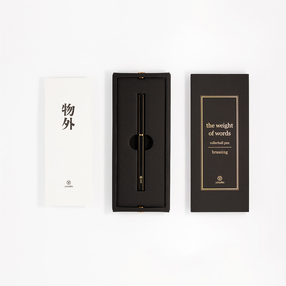 YSTUDIO Classic Revolve Rollerball Pen Black