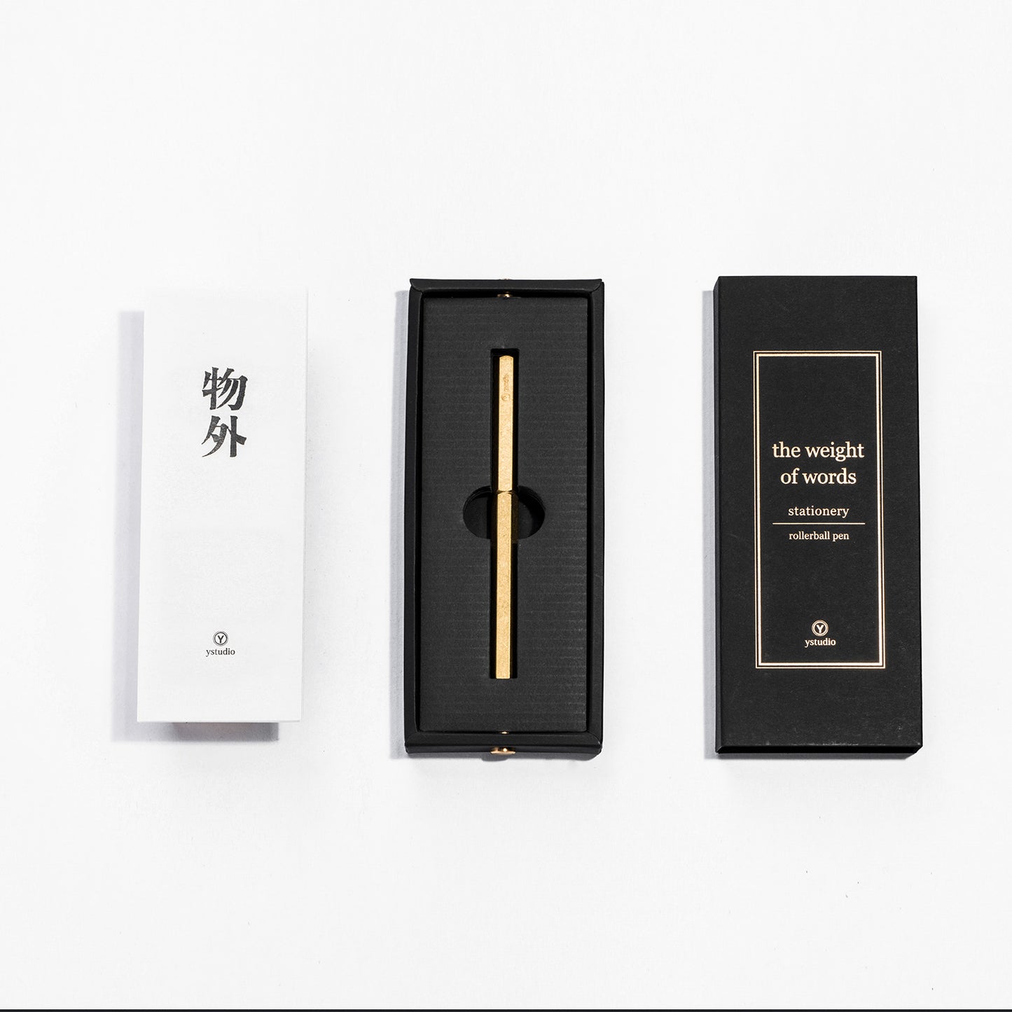 YSTUDIO Classic Revolve Rollerball Pen Brass