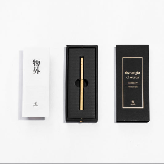 YSTUDIO Classic Revolve Rollerball Pen Brass