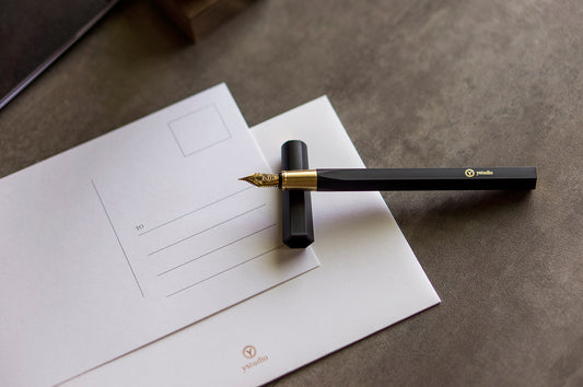 YSTUDIO Resin Fountain Pen Black