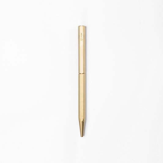 YSTUDIO Classic Revolve Ballpoint Pen Slim Brass