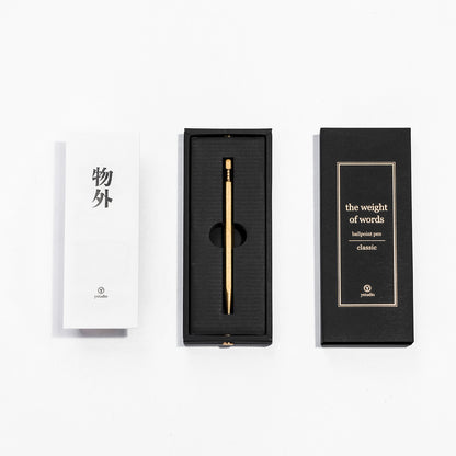 YSTUDIO Classic Revolve Ballpoint Pen Spring Brass